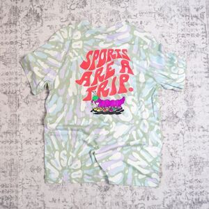 Retro Nike "Sports Are A Trip" Caterpillar Tie-Dye Shirt - Men Large